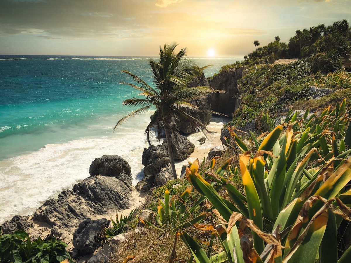 Beautiful family beach vacation